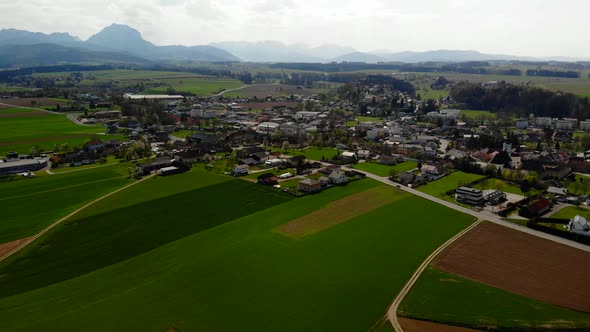 Drone Video of an Village in Upper Austria alt