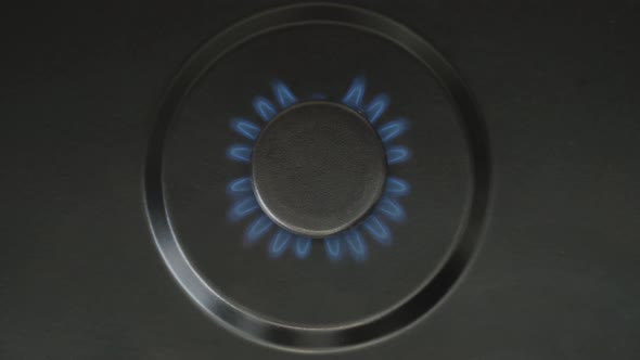 Gas Burner on Stove Being Turned Off alt