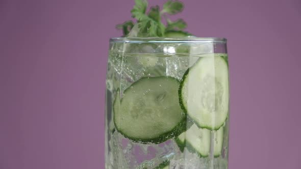 Curcular Motion of Cucumber Detox Water
