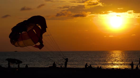 Beautiful Sunset Over Ocean