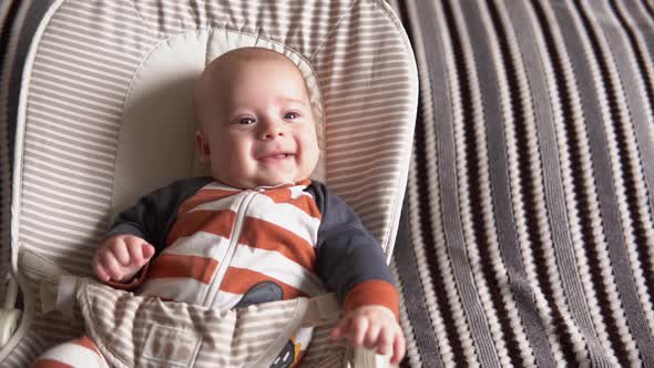 Look of Baby in Camera Close Up Infant Childhood Parental Love alt