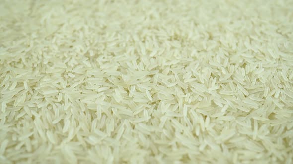 Close Up Raw Rice Food Background, Vegetarian Product For Healthy Eating 1.