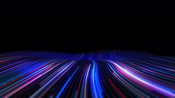 Fiber Optic Neon Color Abstract Digital And Technology alt