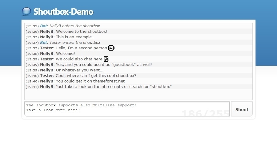 ¿Cuál es la diferencia entre una shoutbox y un chat box? 04_preview4