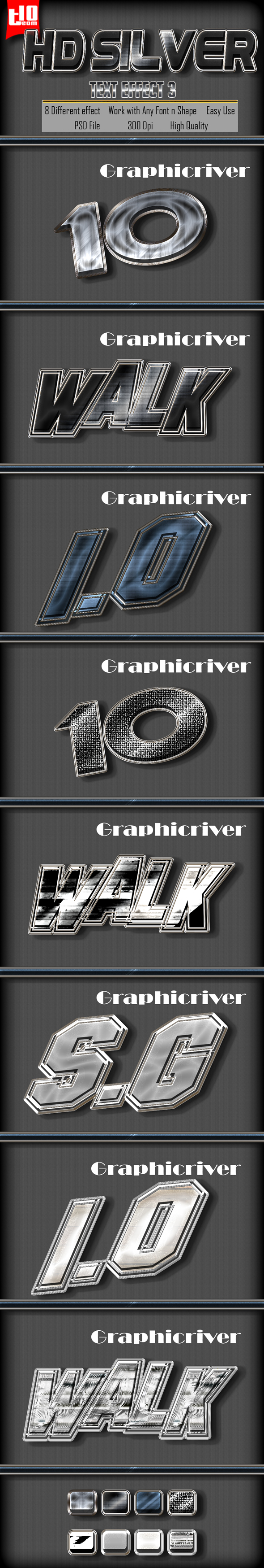 GraphicRiver HD Silver Text Effect 3 20293364