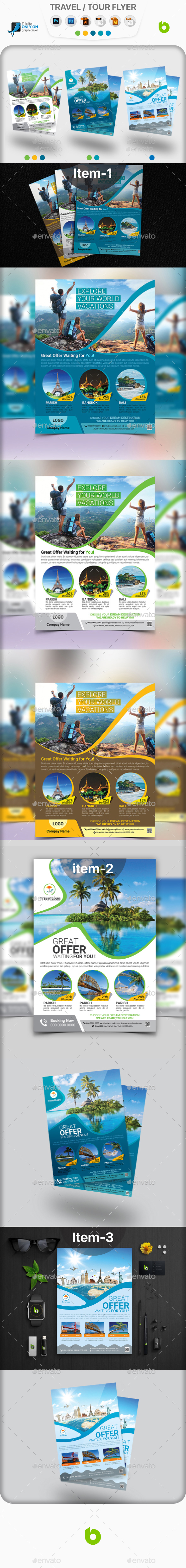 Travel / Tour Flyer Bundle - Holidays Events