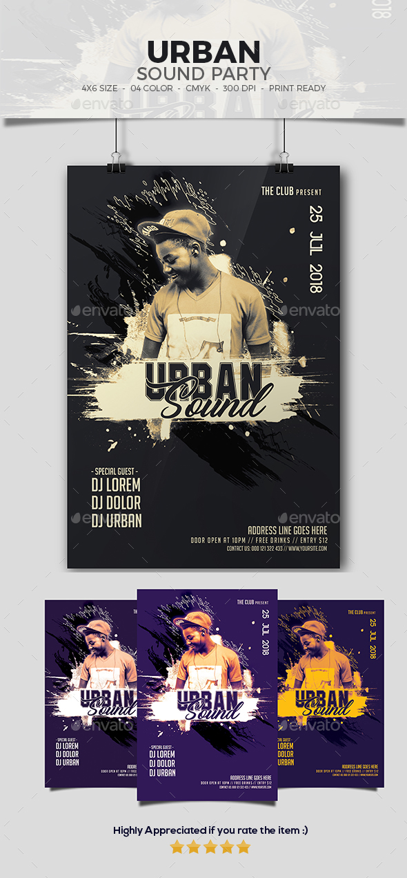 Urban Sound Party Flyer