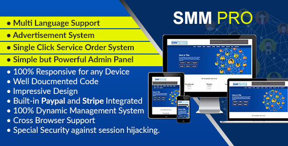 SMM Pro - Dynamic Social Media Marketing Services Script - CodeCanyon Item for Sale