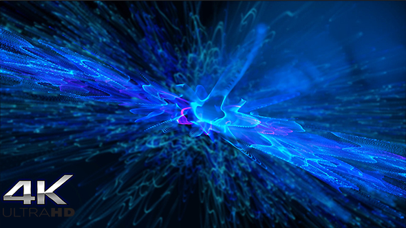 Irregular Blue Particles Background alt