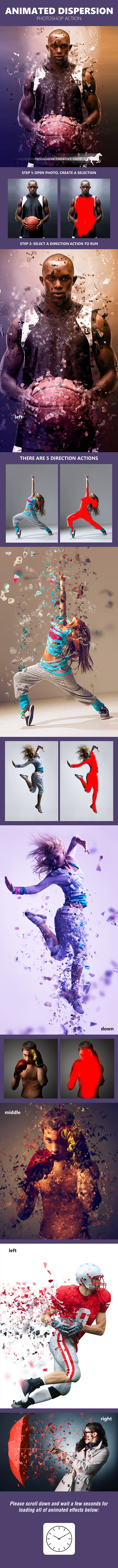 Animated Dispersion - Photo Effects Actions