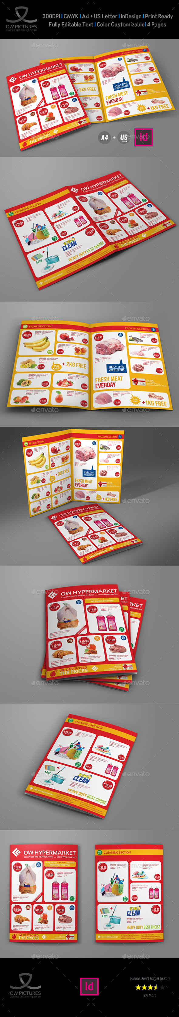 Supermarket Products Catalog Bi-Fold Brochure Vol.3 - Catalogs Brochures