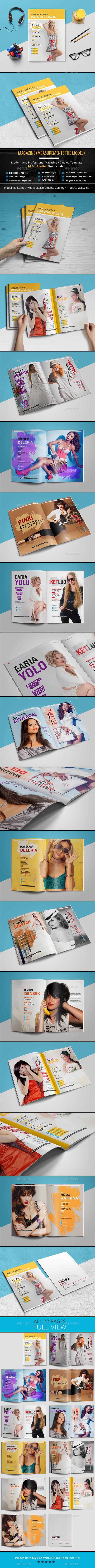 The Magazine (Measurements the Model Catalog) - Magazines Print Templates