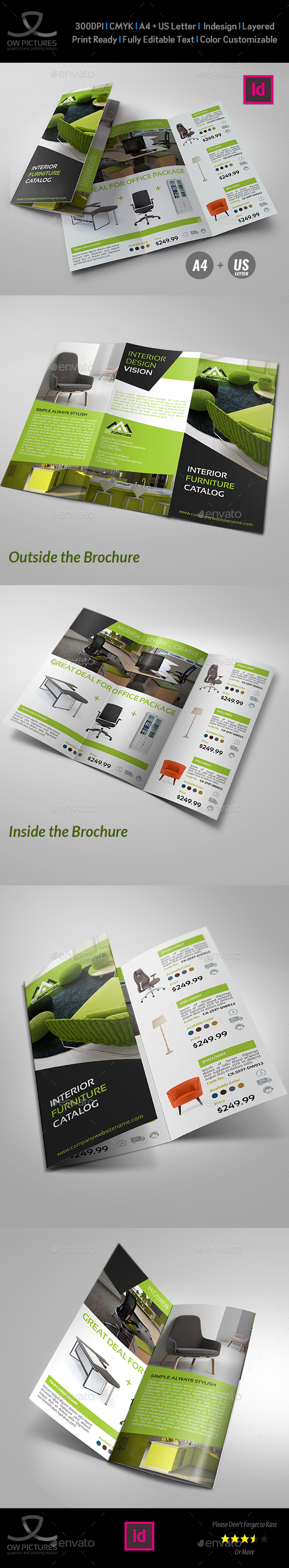 Furniture Products Catalog Tri-Fold Brochure - Catalogs Brochures