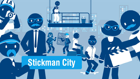 Stickman City - Explainer Video Kit