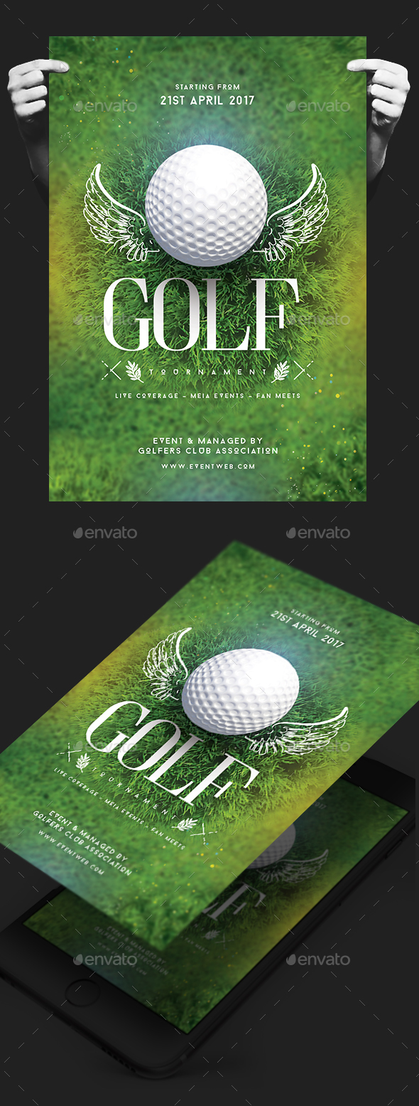 Golf Tournament Flyer - Events Flyers