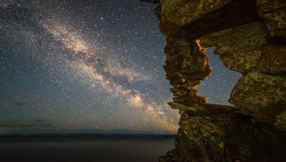 Star  of Milky Way at Night
