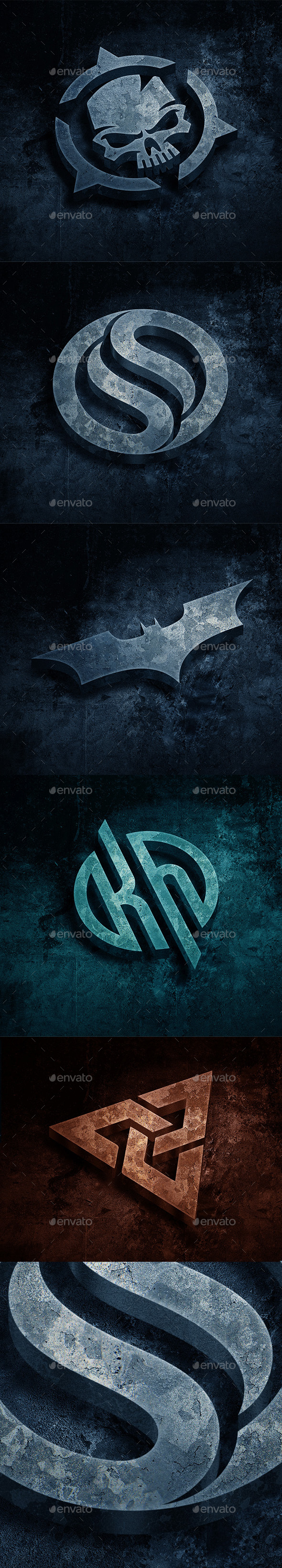 Grunge Metal Logo Mockup - Logo Product Mock-Ups