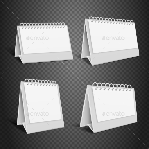 Blank Desk Paper Calendar