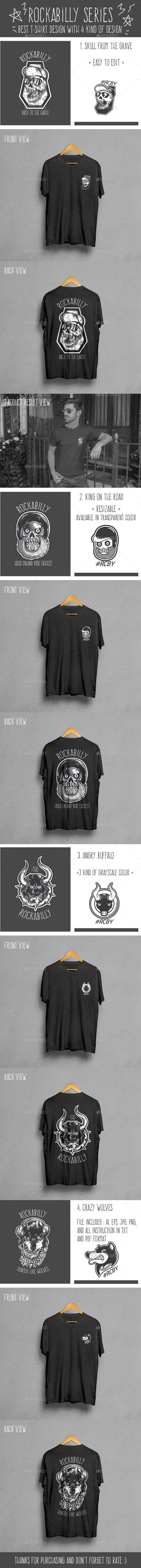 Rockabilly Series T-Shirt Design Rockabilly Series T-Shirt Design