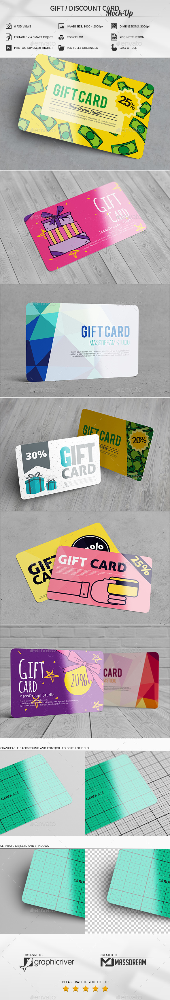 Gift / Discount Card Mock-Up