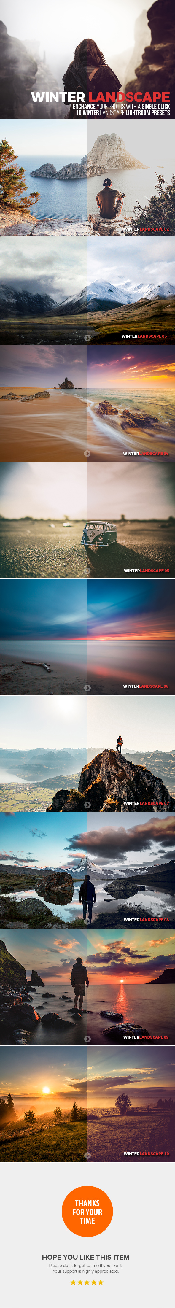 10 Winter Landscape Lightroom Presets - Landscape Lightroom Presets