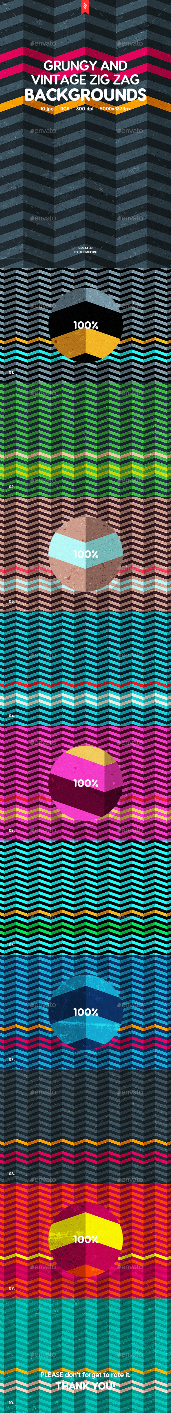 GraphicRiver Grungy and Vintage Zig Zag Backgrounds 20303665 GraphicRiver Grungy and Vintage Zig Zag Backgrounds 20303665