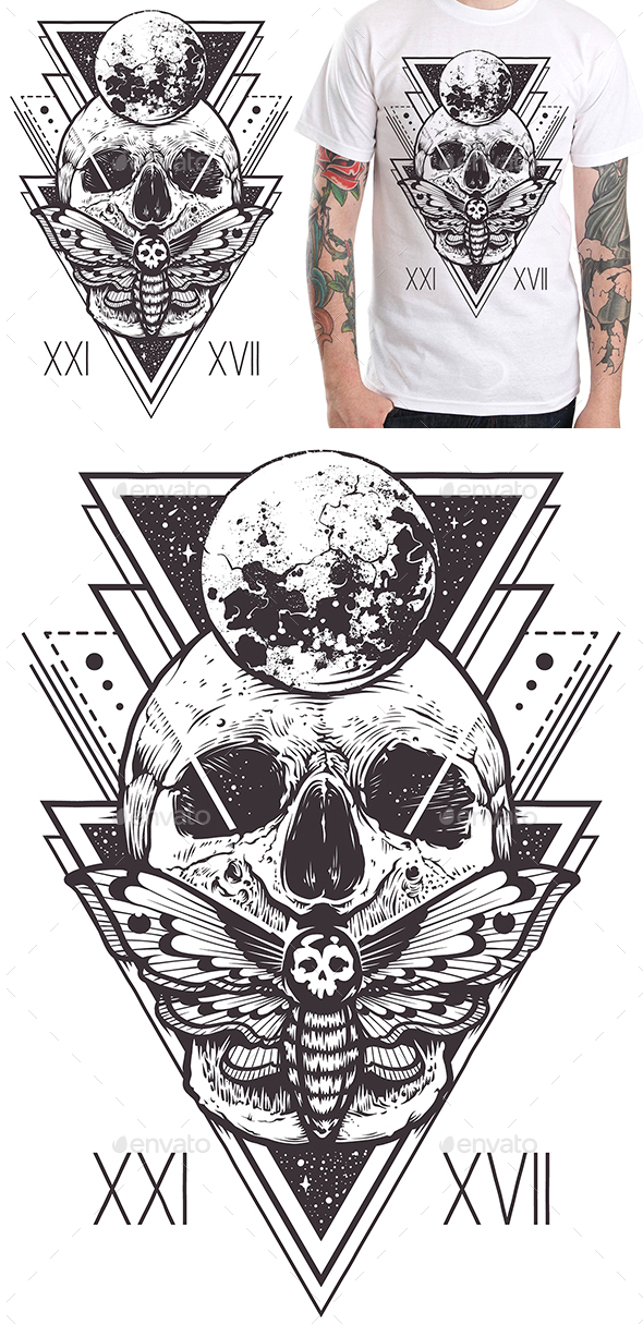 Skull Sacred Design I - Designs T-Shirts