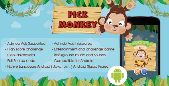 Pickup Monkey Android - CodeCanyon 20304656