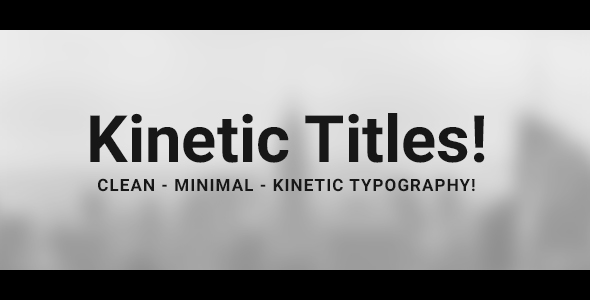 100 Clean & Minimal Kinetic Typography