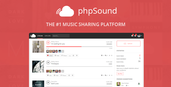 phpSound - Music Sharing Platform - CodeCanyon Item for Sale