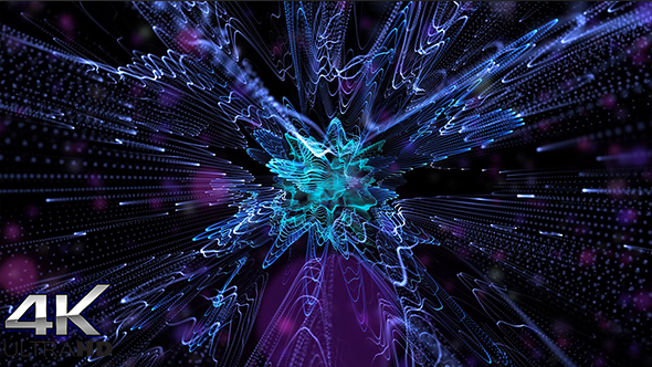 Beautiful Movement Blue Particles Background alt