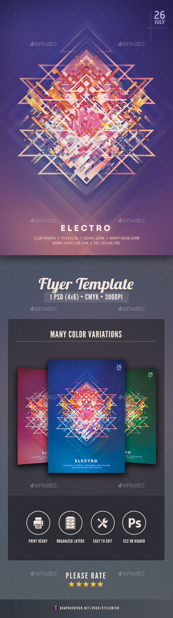 Electro Flyer - Clubs & Parties Events