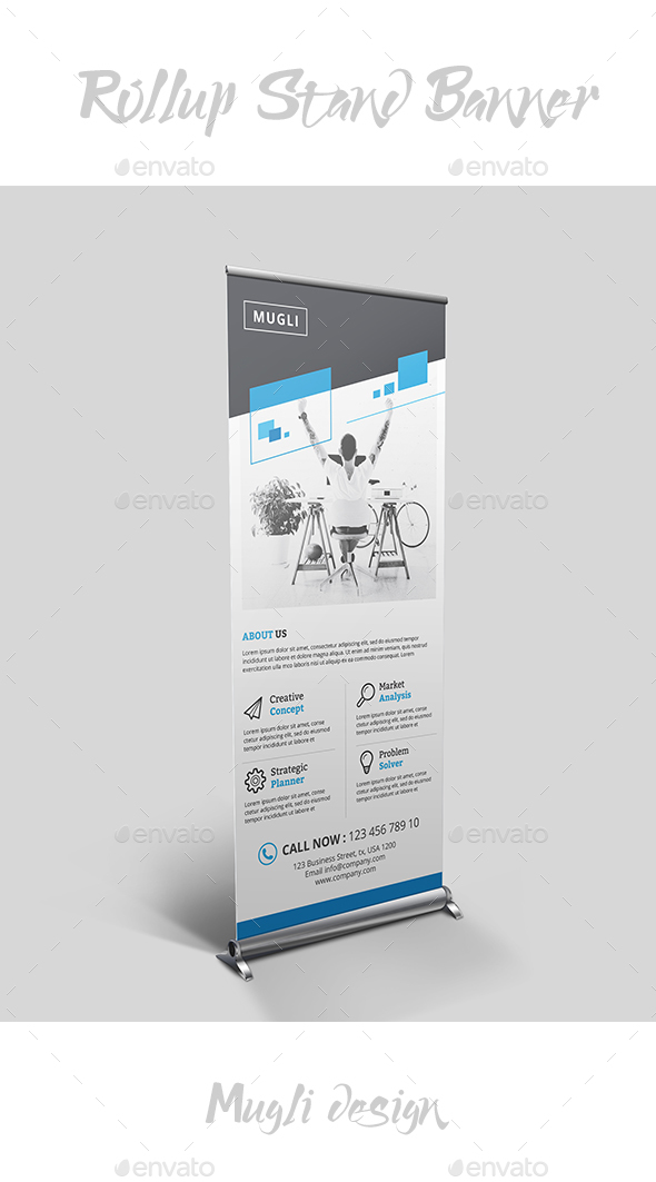 Rollup Stand Banner - Signage Print Templates