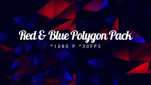 Red And Blue Polygon Pack