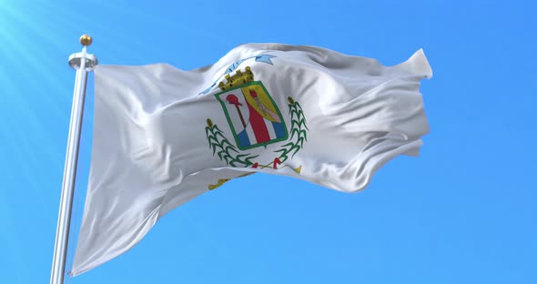 Flag of Province of Alajuela, Costa Rica alt