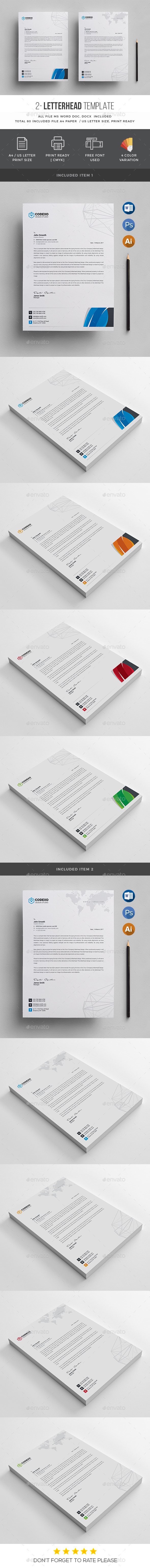Letterhead - Stationery Print Templates