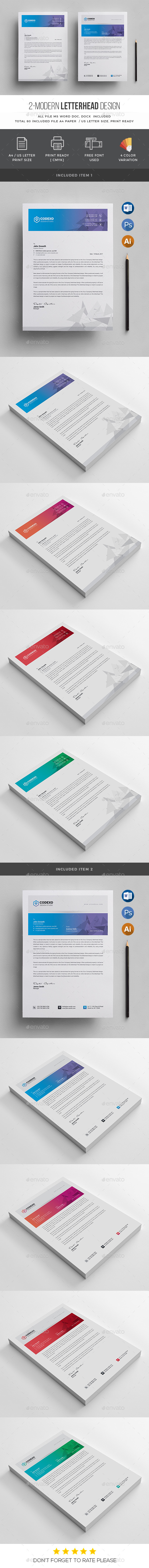 Letterhead - Stationery Print Templates