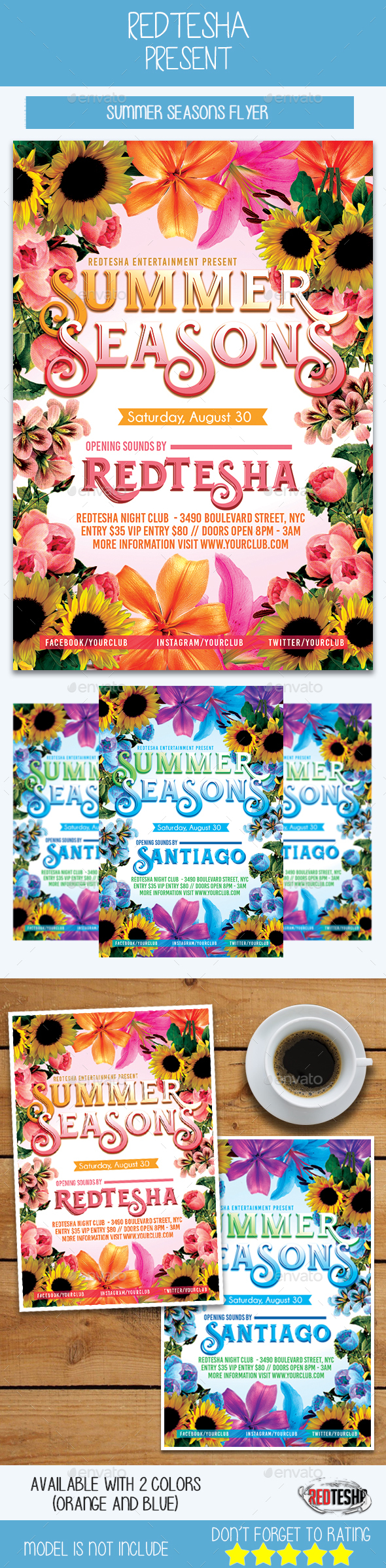 Summer Seasons - Events Flyers