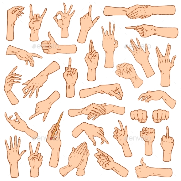 Gestures of Hands - People Characters