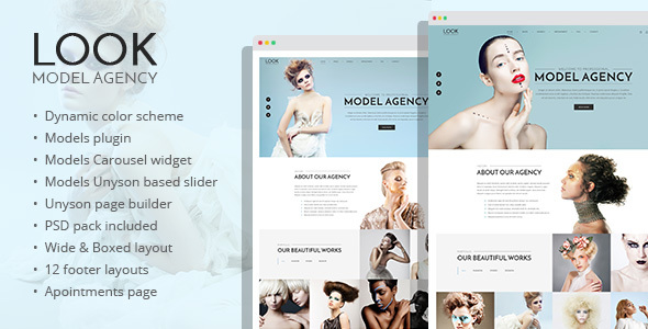 Look - fashion and model portfolio WordPress theme - Portfolio Creative