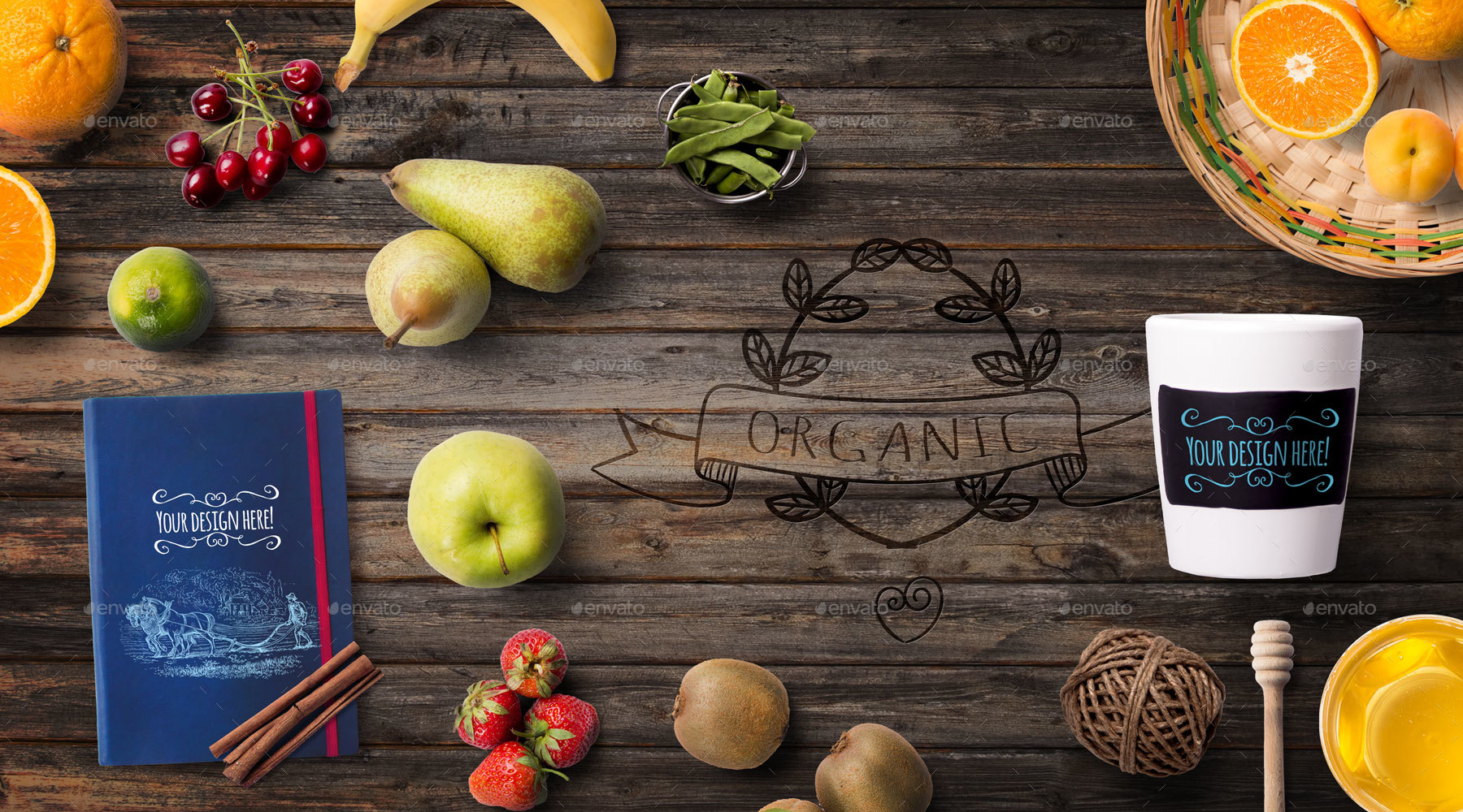 Download Template Mockup Free Healthy : Organic Food Mockup & Hero ...
