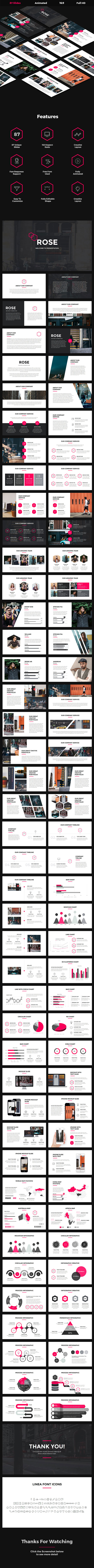 Rose - Creative Keynote Template - Creative Keynote Templates