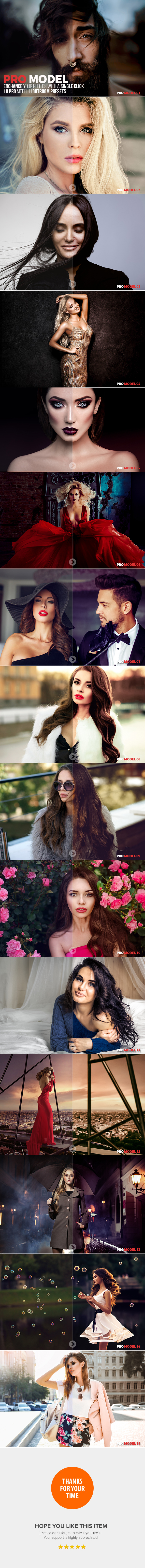 15 Pro Model Lightroom Presets - Portrait Lightroom Presets