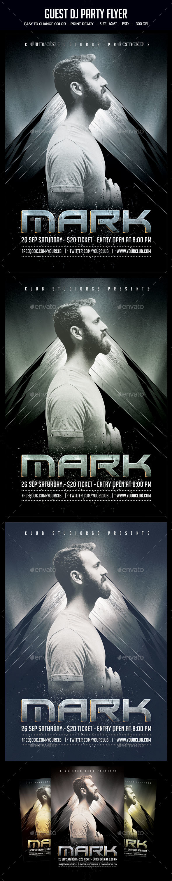Guest Dj Party Flyer - Clubs & Parties Events