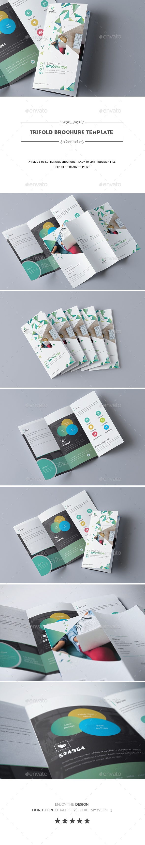 Trifold Brochure Template - Corporate Brochures