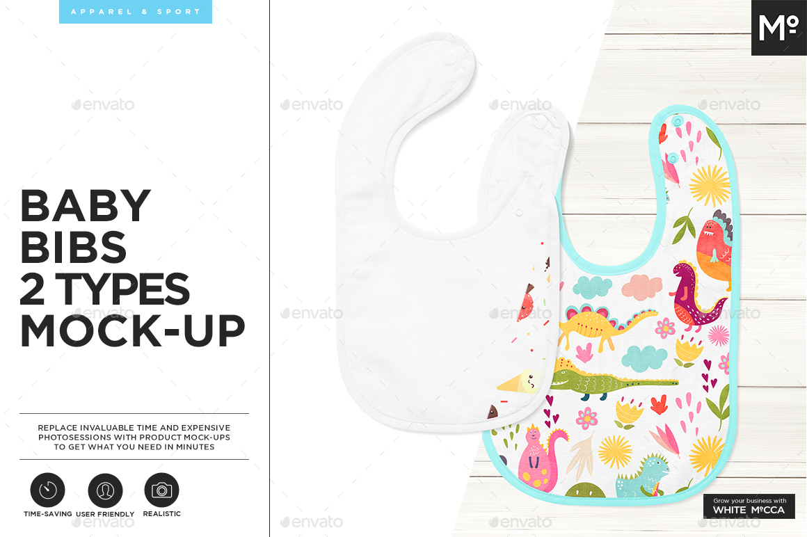 Download Baby Bibs 2 Types Mock Up By Mocca2go Graphicriver