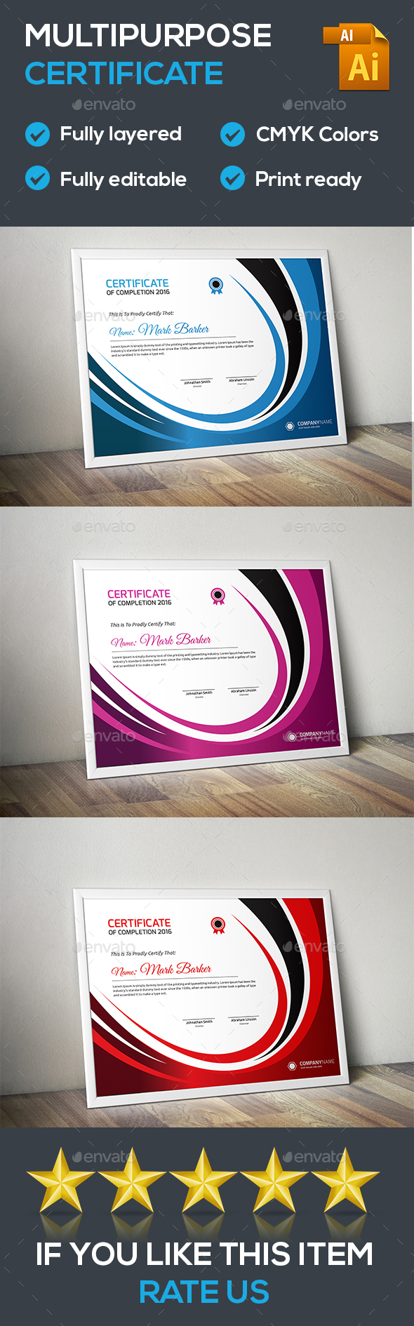 GraphicRiver Certificate 20315226