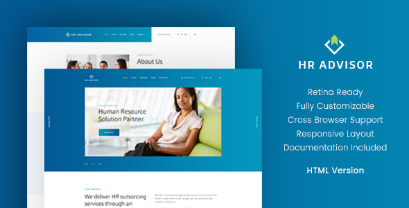 HR Advisor & Business Consulting HTML Template