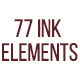 77 Ink Pack Elements - Ink Bleeds, Brush Strokes &amp; Splashes - VideoHive Item for Sale