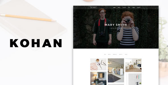 ThemeForest Kohan Minimal Portfolio Template 20317065 ThemeForest Kohan Minimal Portfolio Template 20317065